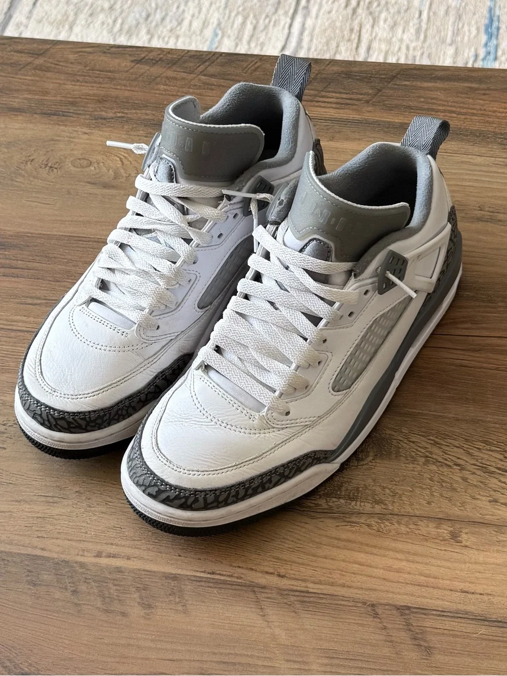 Jordan white leather
